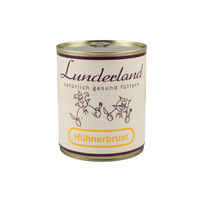 Produktbild von Lunderland Hühnerbrust Filets Monoprotein Nassfutter für Hunde 800 g - 6 x 800 g