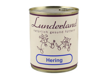 Lunderland Hundefutter Nassfutter Hering Filets Monoprotein 800g Dose - 2 x 800 g – Bild 1 von 5