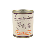 Produktbild von Lunderland Hundefutter Nassfutter Pute Monoprotein 2 x 800g Dose - 12 x 800 g