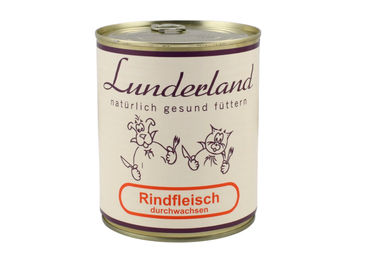 Lunderland Hundefutter Nassfutter Rindfleisch durchwachen Adult 800 g - 6 x 800 g – Bild 1 von 6
