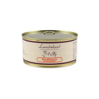 Produktbild von Lunderland Hundefutter Rindfleisch durchwachen 100% Reinfleisch BARF 300g Dose - 5 x 300 g