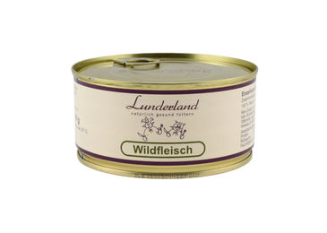 Lunderland Hundefutter Wildfleisch Monoprotein Nassfutter mit Stückchen 5 x 300 g - 5 x 300 g – Bild 1 von 7