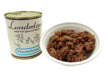 Produktbild von Lunderland Katzenfutter Pferd Monoprotein 800g Dose - 800 g