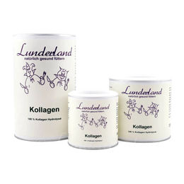 Lunderland Kollagen Pulver für Hunde und Katzen 300 g mit 100 % Kollagen Hydrolysat zur Unterstützung von Gelenken, Haut und Fell - 300 g – Bild 1 von 4