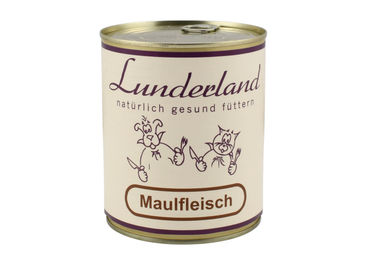Lunderland Maulfleisch vom Rind Monoprotein Nassfutter für Hunde und Katzen 800 g - 2 x 800 g – Bild 1 von 9