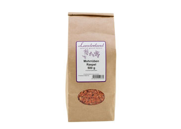 Lunderland Mohrrübenraspel 500g Nahrungsergänzung für Hunde und Katzen - 500 g – Bild 1 von 3