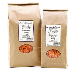 Produktbild von Lunderland Mohrrübenraspel Granulat als Nahrungsergänzung für Katzen ohne tierisches Protein 500 g - 500 g