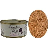 Produktbild von Lunderland Reinfleisch Lachs 300g Einzelfuttermittel für Hunde und Katzen aus 100% Lachsfilet mit Haut