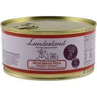 Produktbild von Lunderland Rind Menü Plus Hund und Katze Stückchen in Sauce 300 g