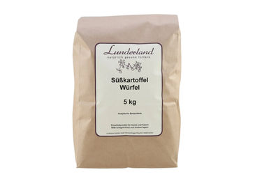 Lunderland Süßkartoffel-Würfel Einzelfuttermittel für Hunde und Katzen 5 kg - 5 kg – Bild 1 von 4