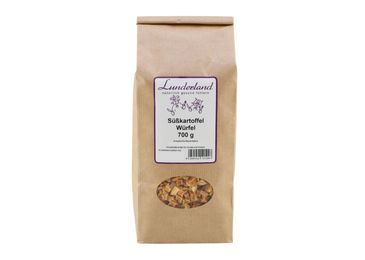 Lunderland Süßkartoffel-Würfel Hypoallergen für Hunde und Katzen 700 g - 700 g – Bild 1 von 2