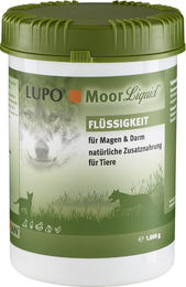 Produktbild von LUPO MoorLiquid Nahrungsergänzung für Hund Katze und Pferd zur Unterstützung von Magen-Darm und Immunsystem 2 x 1000 g - 2 x 1000 g