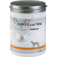 Produktbild von Luposan cox Vital Granulat Nahrungsergänzung für Hunde zur Immunstärkung und Unterstützung von Gelenken, Leber sowie Haut und Fell 675 g - 675 g