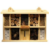 Produktbild von LUXUS-INSEKTENHOTELS Insektenhotel Bausatz Landsitz Superior aus Holz in Natur Braun 47 x 12,5 x 34 cm