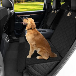 LuxusKollektion Autoschondecke für Hunde Wasserdicht und Rutschfest in Schwarz – Bild 1 von 5