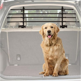 LuxusKollektion Hundegitter aus Aluminium Schwarz als Auto Trenngitter und Gepäckgitter – Bild 1 von 3