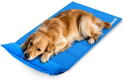 LuxusKollektion Hundematte Kühlmatte mit Kissen für Hunde und Katzen XL Blau 120 x 75 cm aus Oxford-Gewebe – Bild 1 von 1