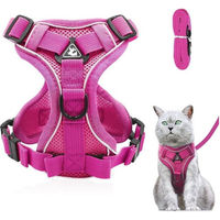 Produktbild von LuxusKollektion Katzen-Geschirr ausbruchsicher mit Leine für erwachsene Katzen in Rosa Größe XS