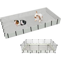 Produktbild von LuxusKollektion Kleintierstreu Bodenabdeckung XL Grau aus wasserdichtem Oxford-Gewebe für Meerschweinchen Kaninchen Igel Chinchilla und Frettchen