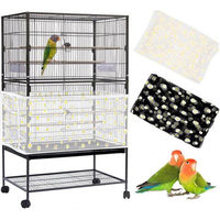 Produktbild von LuxusKollektion Samenfänger für Vogelkäfige mit Kordelzug aus Nylon 2er Set 118x15,7 cm - 2 x 118 in