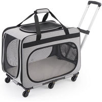 Produktbild von LuxusKollektion Tierreisebox Transportbox für Katze und Hund bis 20 kg faltbar mit 6 Rollen
