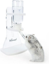 LuxusKollektion Trinkflasche aus Bambus mit Ständer für Zwerghamster Mäuse Ratten Degu Rennmaus 120ml Beige Transparent - 120 ml – Bild 1 von 2
