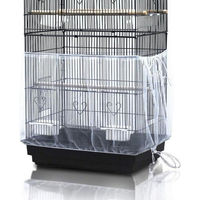Produktbild von LuxusKollektion Vogelkäfig Abdeckung aus Nylon mit verstellbarem Samenfänger für Papageien
