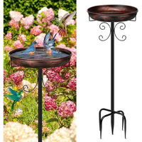 Produktbild von LuxusKollektion Vogeltränke stehend aus Metall in Antik Bronze winterfest