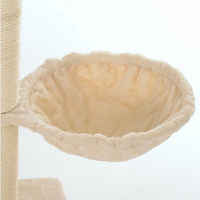 Produktbild von Lycce Ersatz Liegemulde für Katzen Kratzbaum aus Plüsch beige Ø 30cm