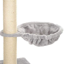 Produktbild von Lycce Ersatz Liegemulde für Kratzbaum aus Plüsch Grau Ø 40cm