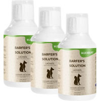 Produktbild von Lyra Pet Barfer's Solution 100 % Lachsöl für Hunde und Katzen 1,5 l Haut-Fell-Supplement ohne Farb- und Aromastoffe sowie Konservierungsstoffe - 3 x 500 ml