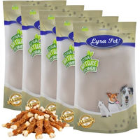 Produktbild von Lyra Pet Calciumknochen mit Hühnerbruststreifen aus Rind für Hunde 5 kg - 5 kg