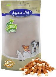 Lyra Pet Calciumknochen mit Hühnerbruststreifen Kausnack für Hunde 1 kg - 1 kg – Bild 1 von 8