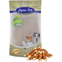 Produktbild von Lyra Pet Calciumknochen mit Hühnerbruststreifen Kausnack für Hunde 1 kg - 1 kg