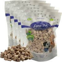 Produktbild von Lyra Pet Gefriergetrocknete Entenbrustwürfel Monoprotein Leckerli für Hunde und Katzen 1 kg (5 x 200 g)