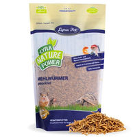 Produktbild von Lyra Pet Getrocknete Mehlwürmer Insektenfutter für Vögel Reptilien und Fische 1 kg
