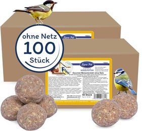 Lyra Pet Gourmet Meisenknödel schalenfrei für Wildvögel 100 Stück à 80 g - 100 x 80 g – Bild 1 von 7