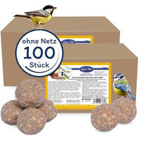 Produktbild von Lyra Pet Gourmet Meisenknödel schalenfrei für Wildvögel 100 Stück à 80 g - 100 x 80 g
