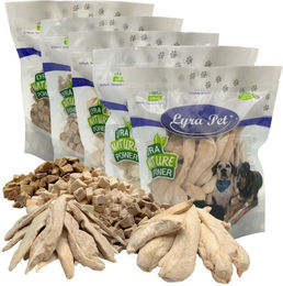Lyra Pet Hundesnack Mix gefriergetrocknete Stückchen Huhn und Ente 1 kg (5 x 200 g) – Bild 1 von 5