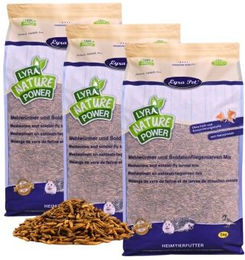 Lyra Pet Insektenfutter Mehlwürmer und Soldatenfliegenlarven Mix 15 kg - 15 kg – Bild 1 von 7