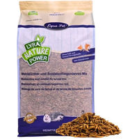 Produktbild von Lyra Pet Insektenfutter Mehlwürmer und Soldatenfliegenlarven Mix 5 kg für Vögel, Nager, Fische und Reptilien - 5 kg