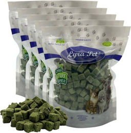 Lyra Pet Katzengraswürfel gefriergetrocknet mit Huhn und Gerstengras für Katzen 1 kg (5 x 200 g) getreidefrei zur Förderung der Verdauung – Bild 1 von 13