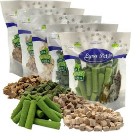 Lyra Pet Katzensnack Mix gefriergetrocknet Huhn und Ente für Katzen 1 kg (5 x 200 g) – Bild 1 von 5