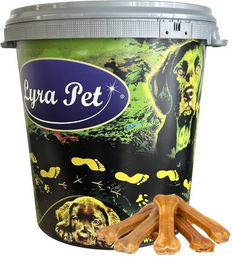 Lyra Pet Kauknochen aus Rinderhaut für Hunde 50 Stück 16 cm in 30 L Tonne monoprotein und ohne Farb- und Aromastoffe – Bild 1 von 7
