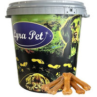 Produktbild von Lyra Pet Kauknochen aus Rinderhaut für Hunde 50 Stück 16 cm in 30 L Tonne monoprotein und ohne Farb- und Aromastoffe