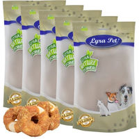 Produktbild von Lyra Pet Kauringe mit Hühnerbruststreifen Kausnack für Hunde aus Rind und Huhn 5 kg - 5 kg