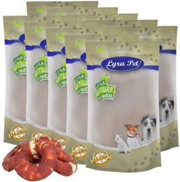 Lyra Pet Kausnack Kauringe mit Entenbruststreifen aus Rind und Ente für Hunde 10 kg - 10 kg – Bild 1 von 7