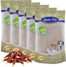 Lyra Pet Kausnack Kaurollen mit Entenbruststreifen für Hunde 5 kg - 5 kg – Bild 1 von 8
