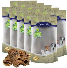 Lyra Pet Kausnack Wraps aus Rinderlunge und Strossen für Hunde 10 kg Monoprotein Sensitive - 10 kg – Bild 1 von 7