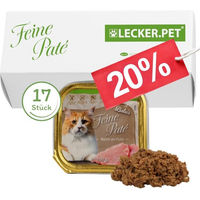 Produktbild von Lyra Pet Lecker.Pet Balu's Feine Paté Katzenfutter Pute Getreidefrei 17 x 100 g - 17 x 100 g